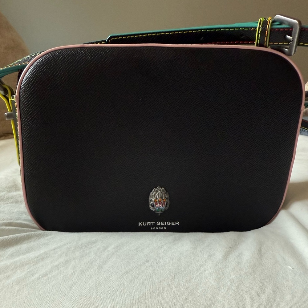 Kurt Geiger Rainbow Trim Crossbody Camera Bag